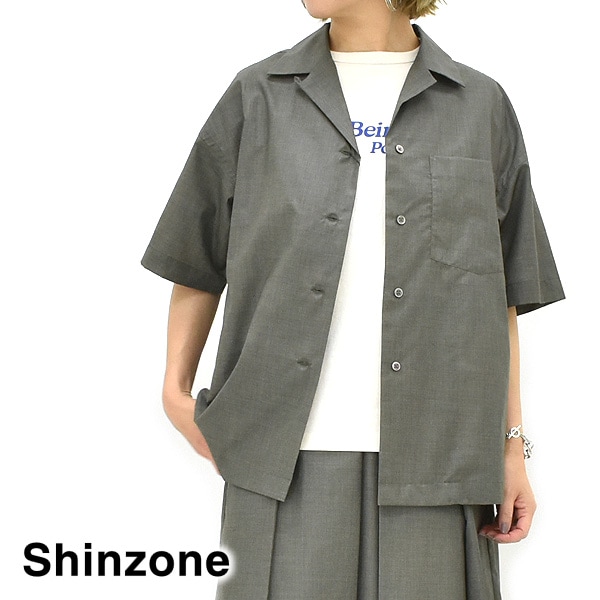 25Summer】THE SHINZONE シンゾーン OPEN COLLAR LAWN SHIRT オープン