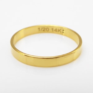 約6～7号 フラットリング 14KGF ゴールドフィルド GFFR-4 アクセサリー