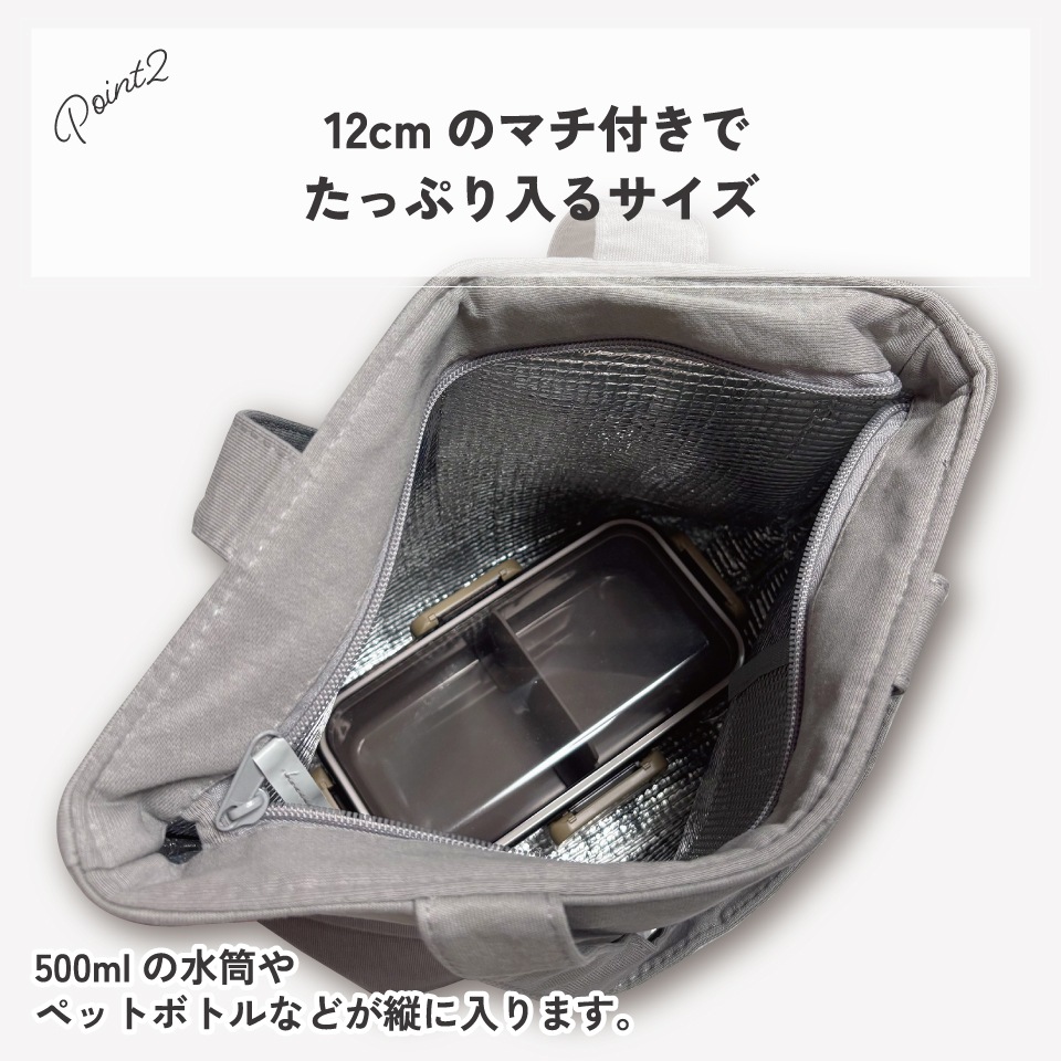 保温保冷ポケット付き♪ボディーバック 両面2ポケット付き♪sea lace