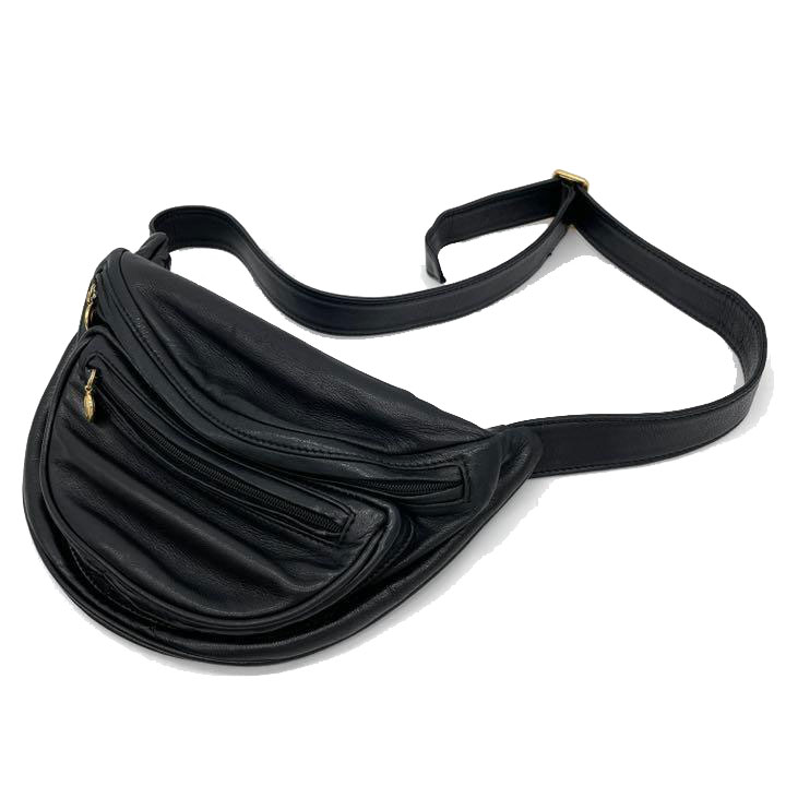 極美品】Golfrickers 黒 ウエストバッグ 極美品】Golfrickers 黒