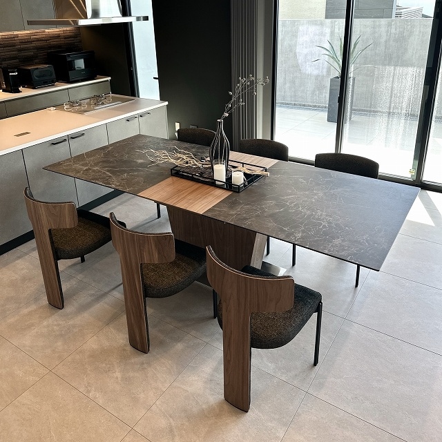 セラミック天板】ALETTA（アレッタ）エクステンションダイニング