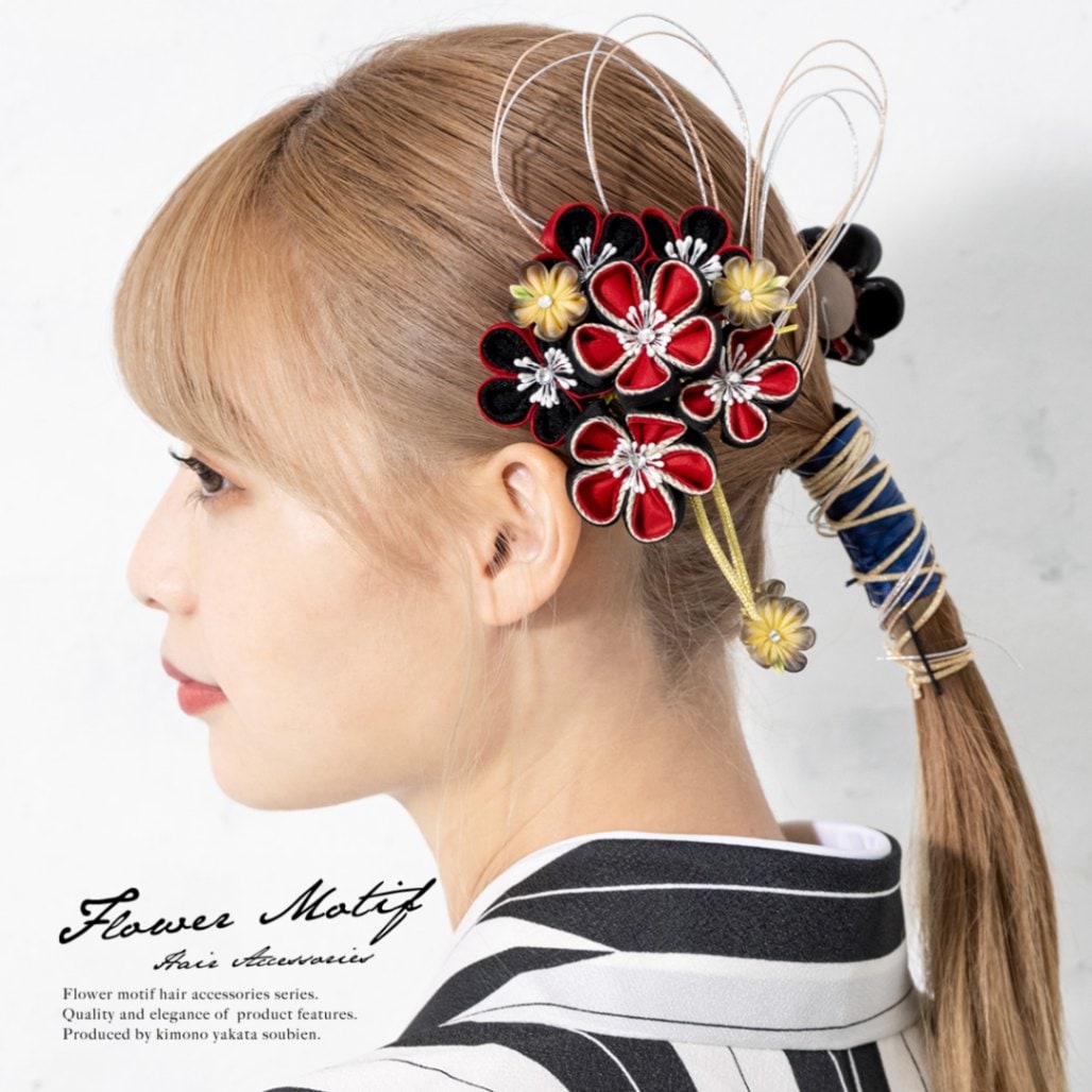 髪飾り つまみ細工 成人式 卒業式 袴 和装 振袖| きもの館 創美苑