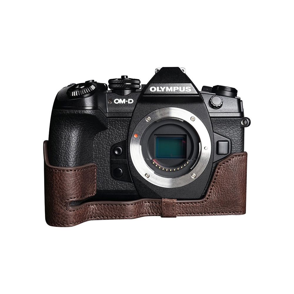 TP Original OLYMPUS E-M1 Mark III 用 ボディーハーフケース ダーク