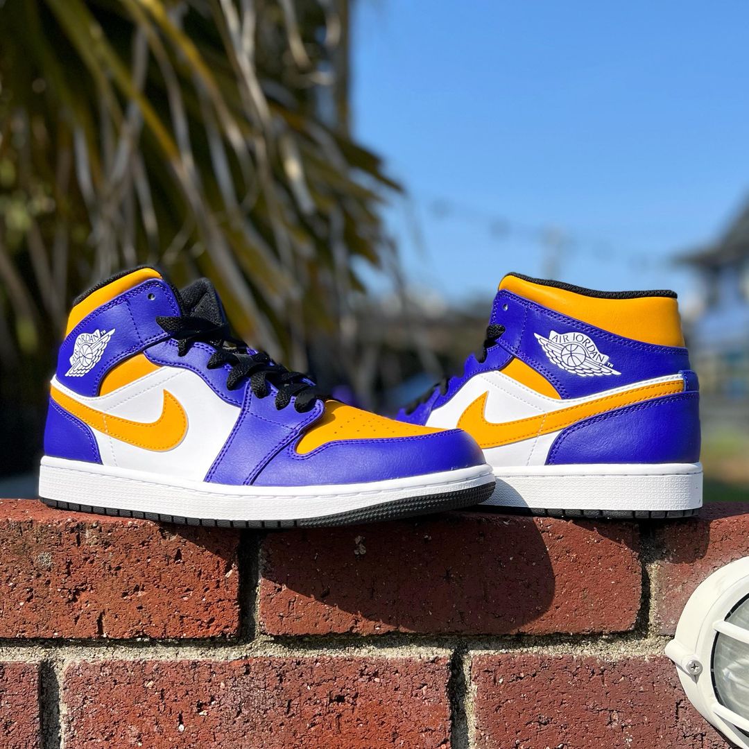 AIR JORDAN 1 MID 'LAKERS' エア ジョーダン 1 ミッド レイカーズ