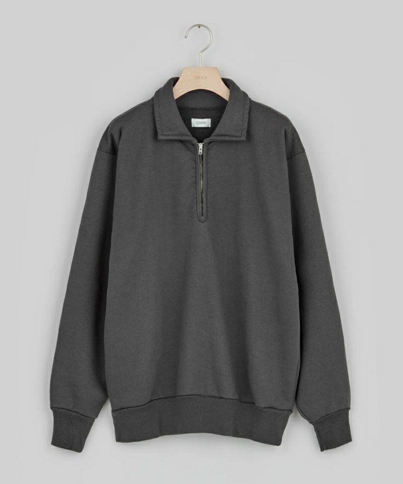 CIOTA＞Half Zip Sweatshirt (Pile Lining) | MAKES ONLINE STORE