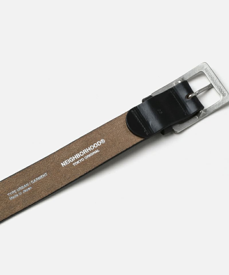 完売品 NEIGHBORHOOD LEATHER BELT WIDE ブラックM 完売品