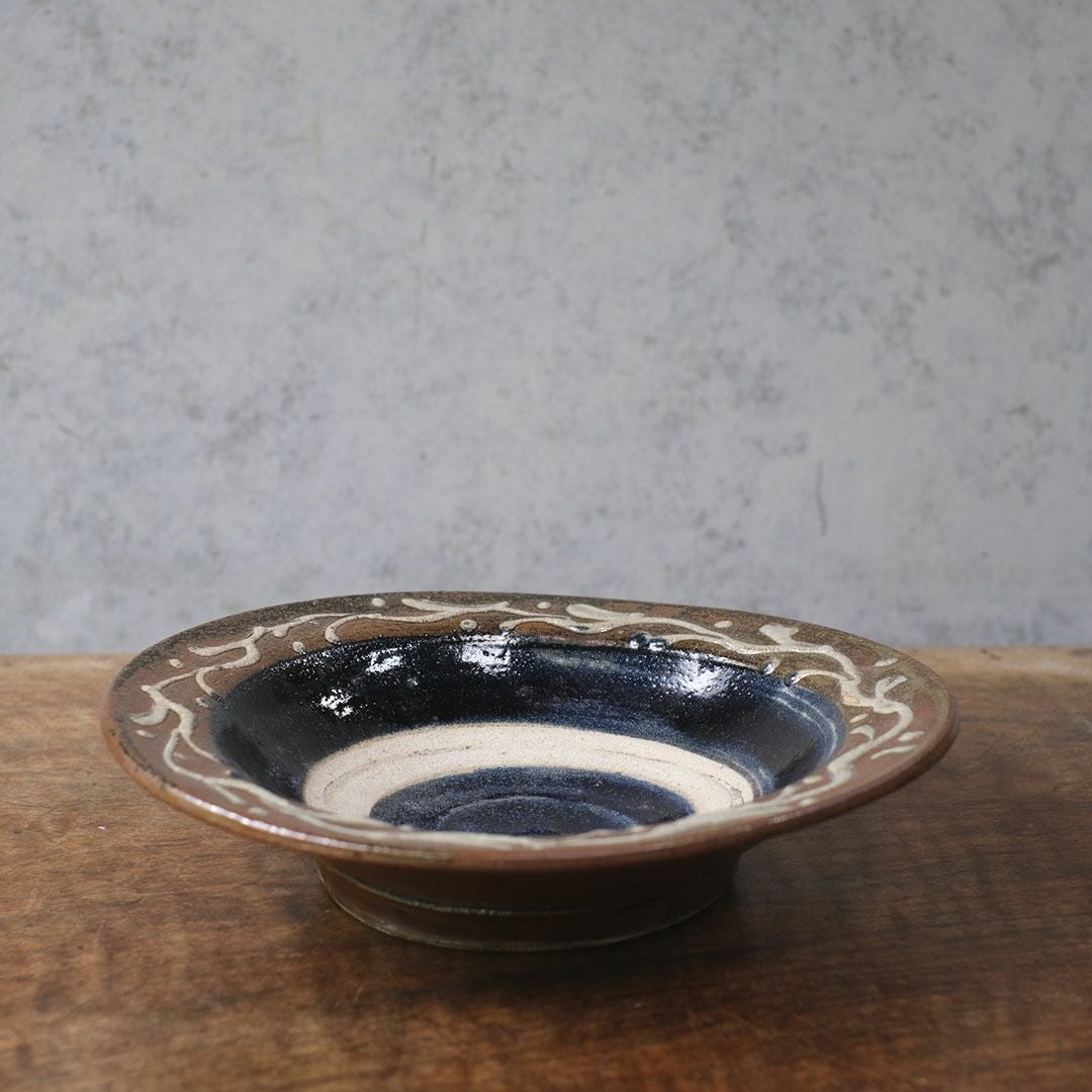 やちむん 宮城正享 いっちん 8寸ワンブー大皿 24cm 読谷村北窯 一点物