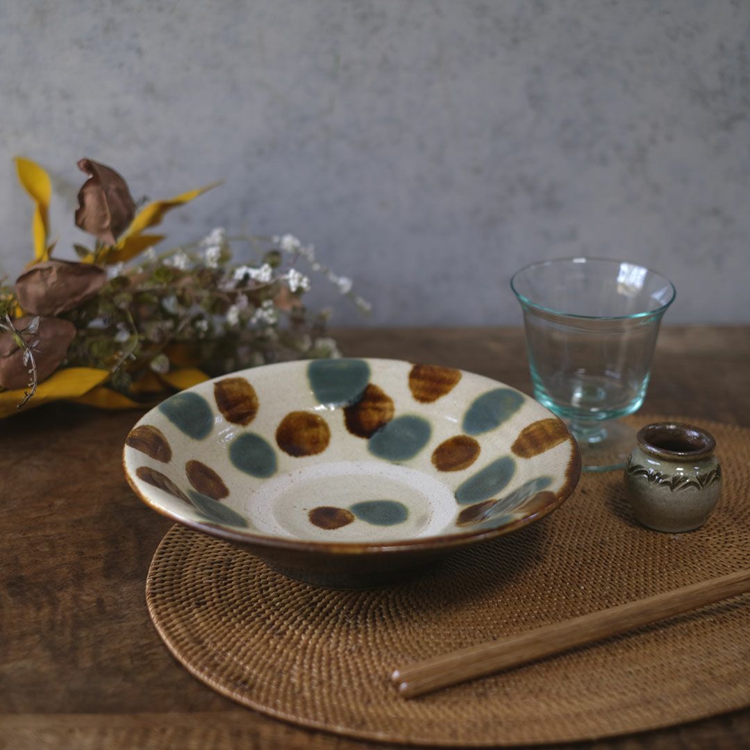 やちむん 沖縄 宮城正享 7寸(21cm) 深皿 読谷村北窯 の通販 おしゃれな