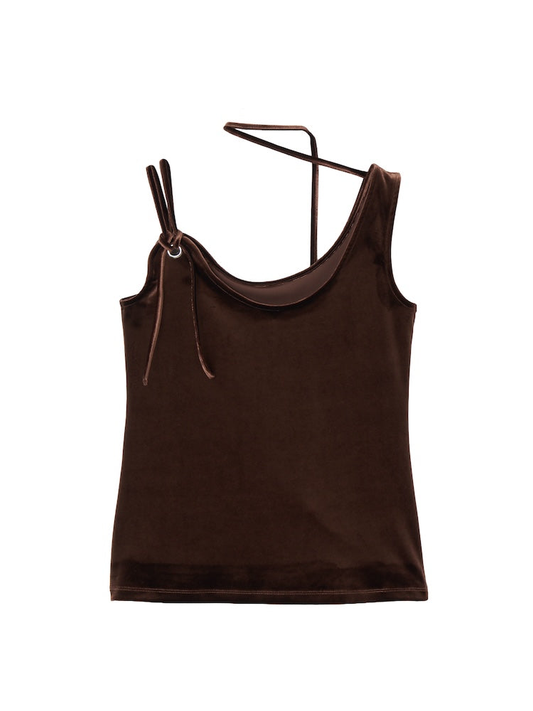 Strap Design Velour Tank Top｜ベロアタンクトップ – MARTE