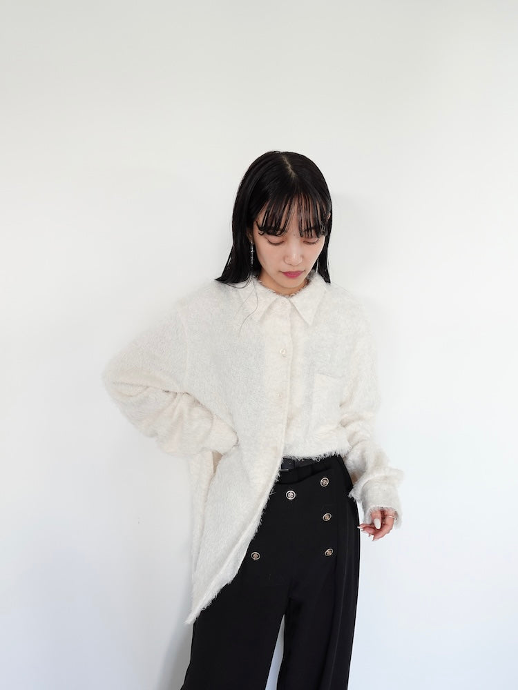 Shaggy Over Shirt｜シャギー素材シャツ – MARTE