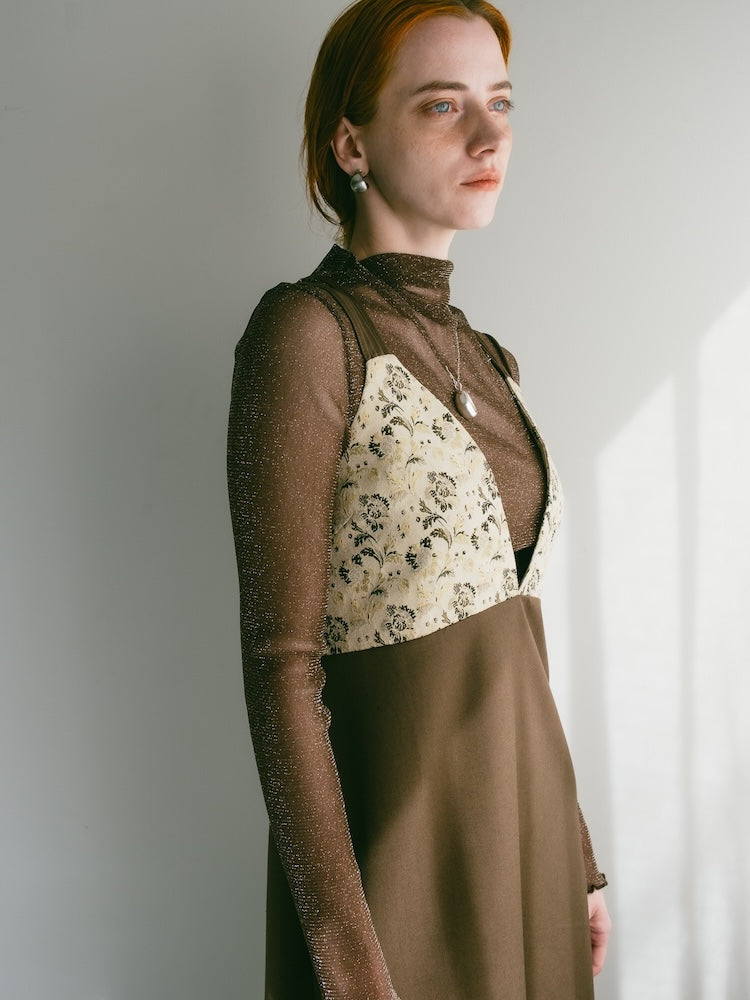 Back Cross Jacquard Cami Dress｜バッククロスキャミソールドレス – MARTE