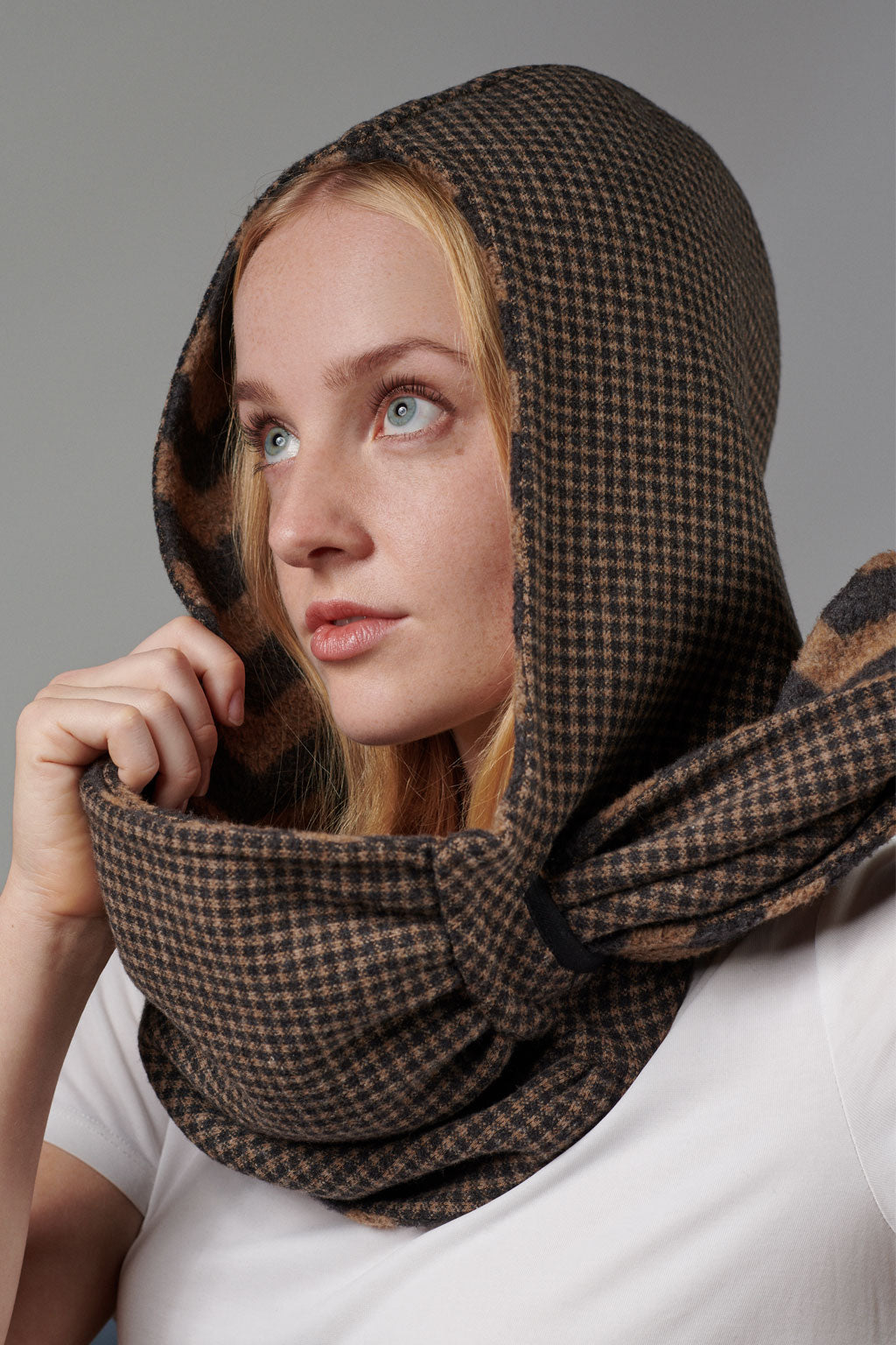 Double-face Hooded Scarf