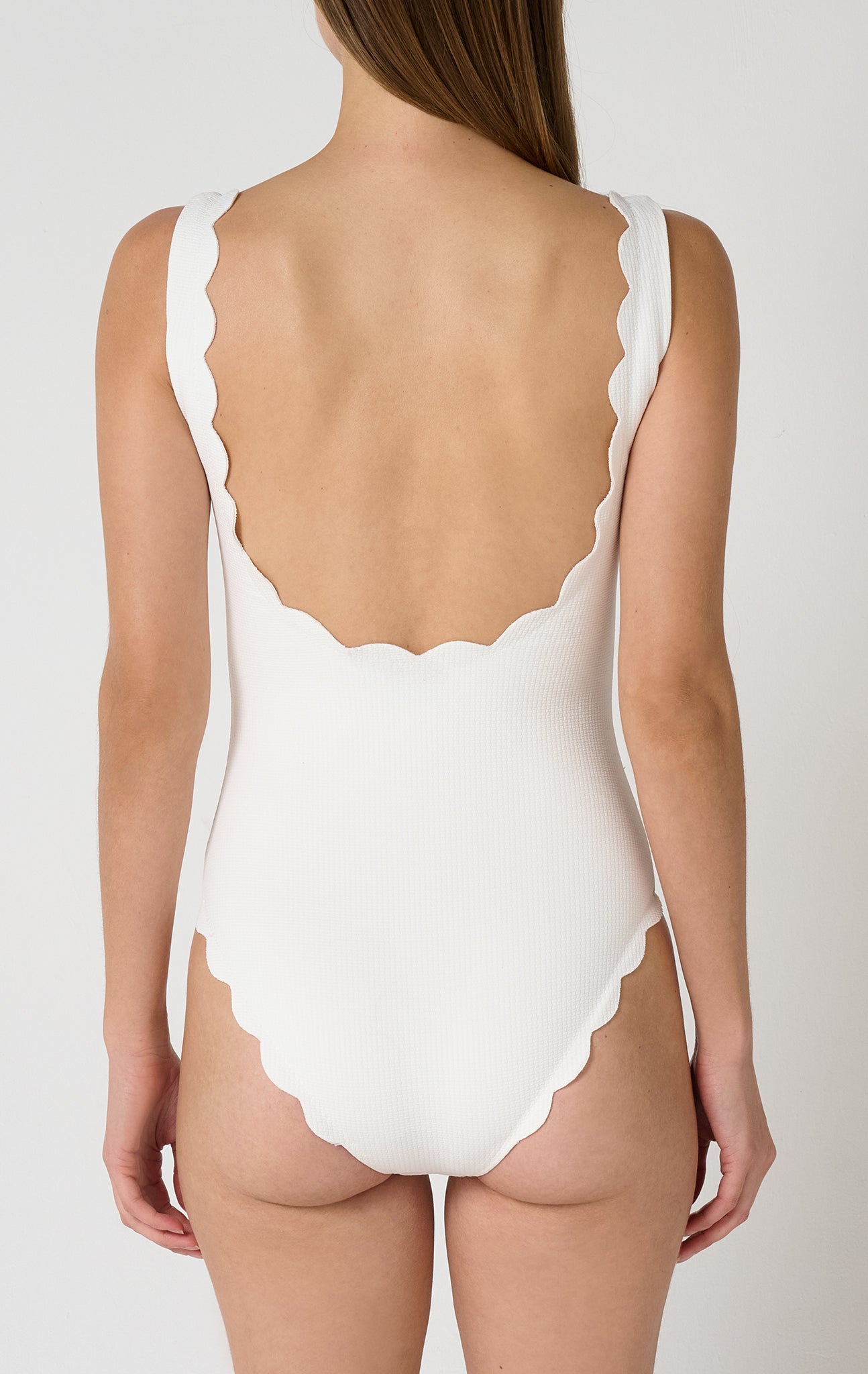 Marysia Womens Palm Springs Tie Maillot in Coconut | Stretch