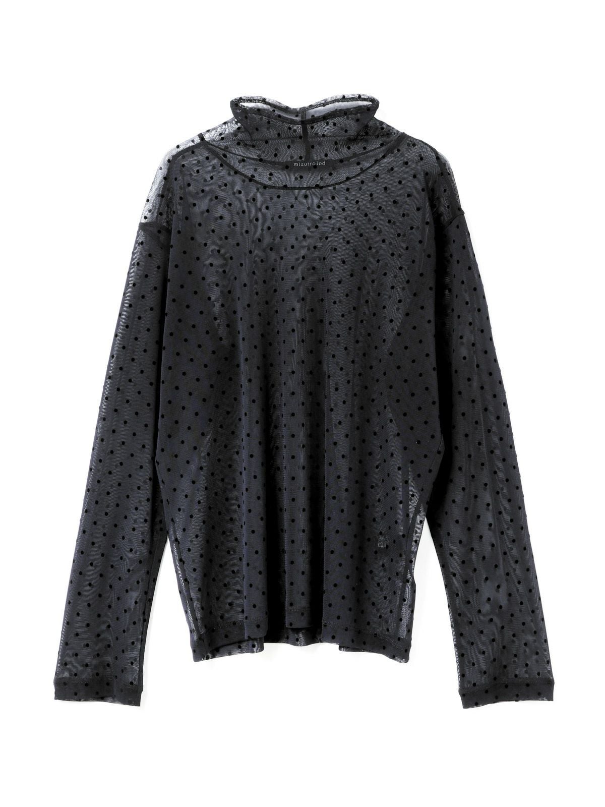 mizuiro ind メッシュドットハイネックプルオーバー｜ MARcourt ONLINE