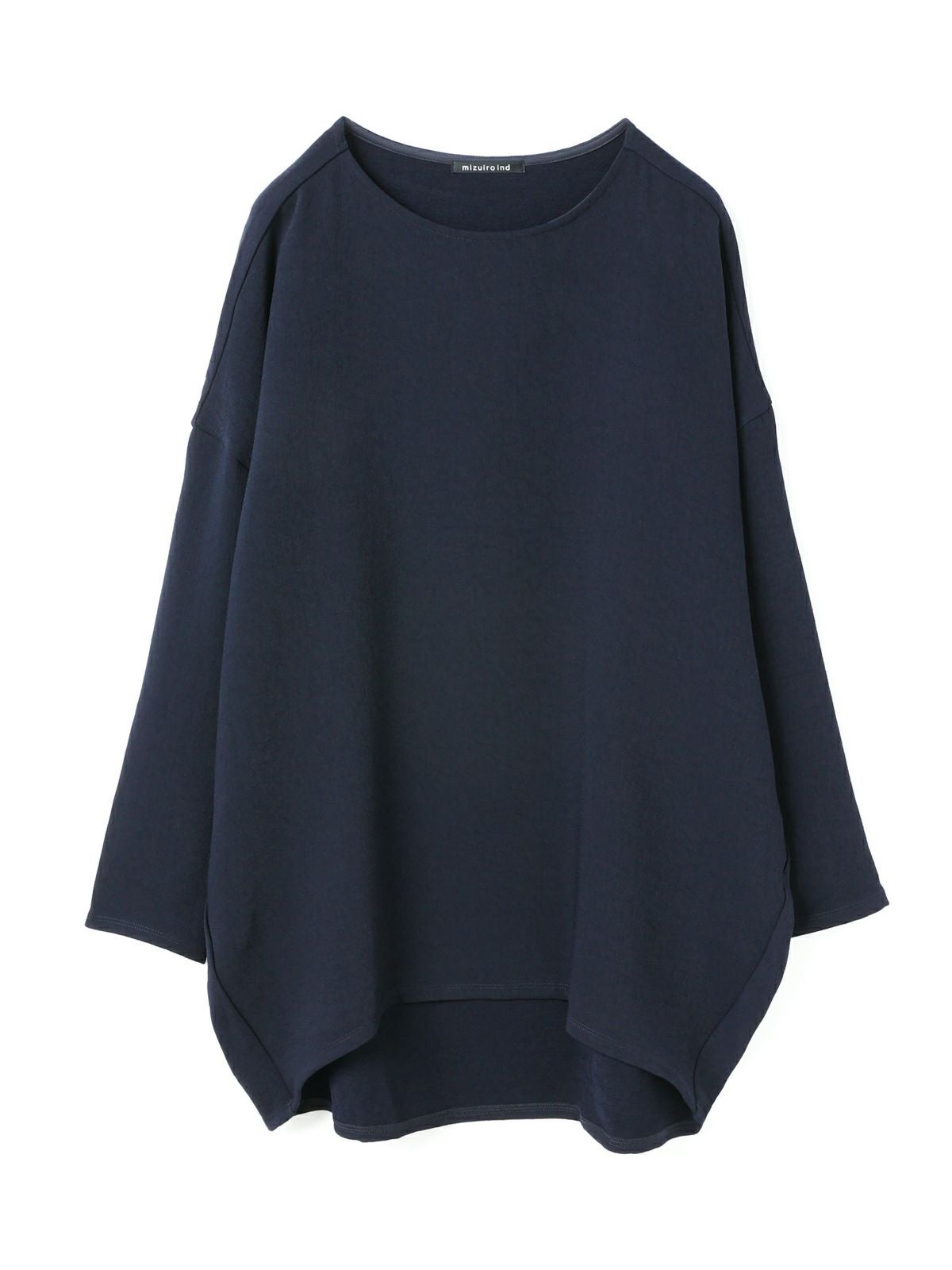 mizuiro ind ジョーゼットボートネックコクーンプルオーバー