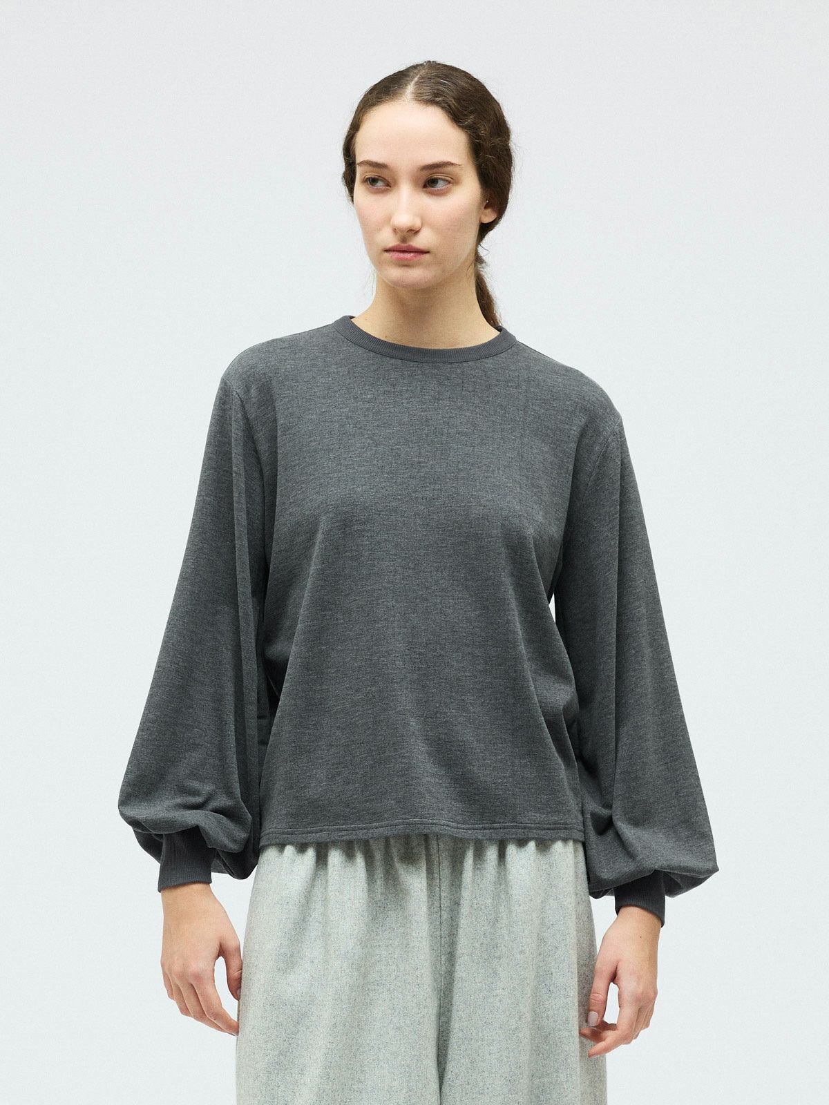 mizuiro ind ヘアリーパフスリーブロングTシャツ｜ MARcourt ONLINE