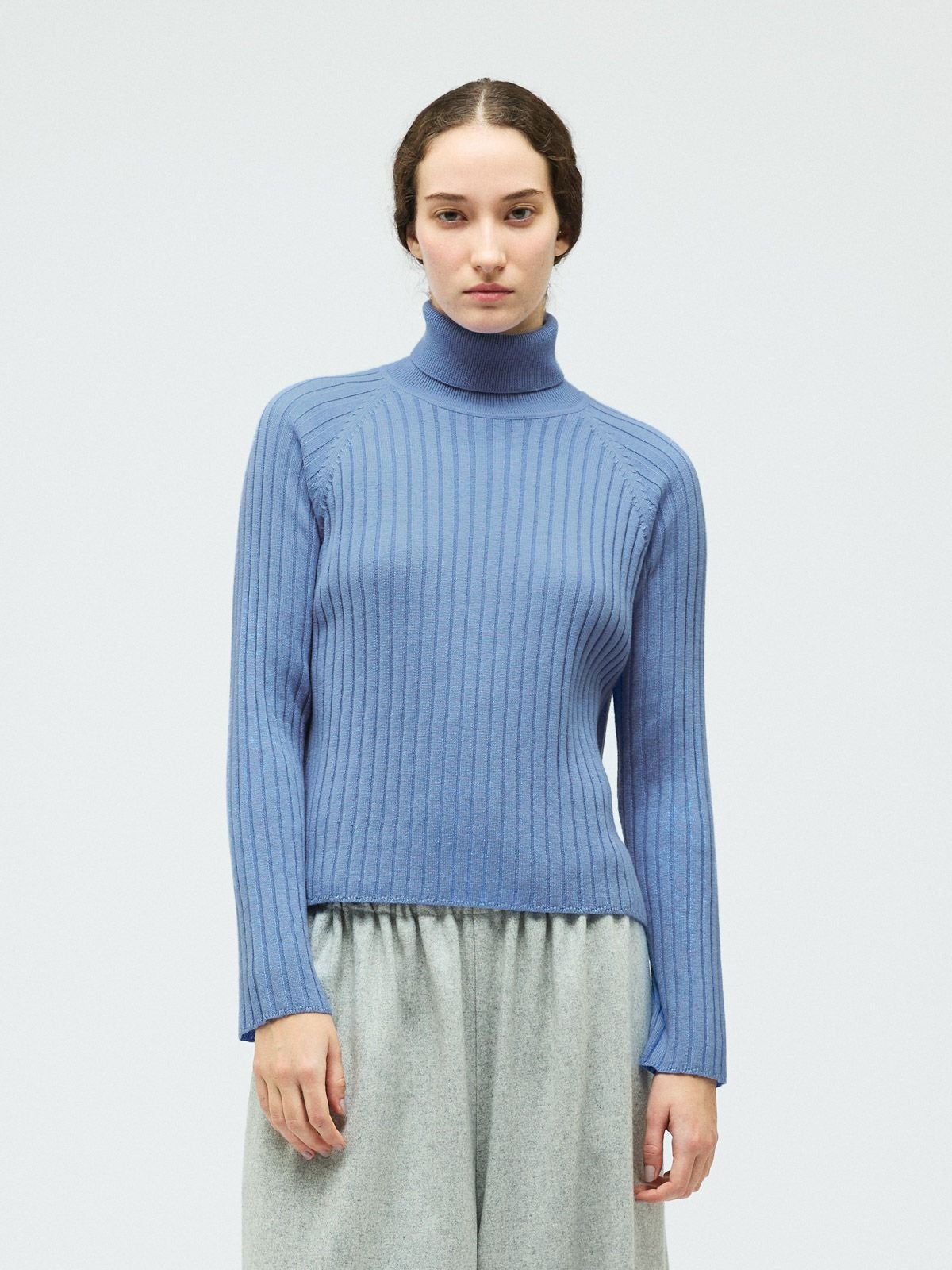 mizuiro ind ワイドリブハイネックプルオーバー｜ MARcourt ONLINE