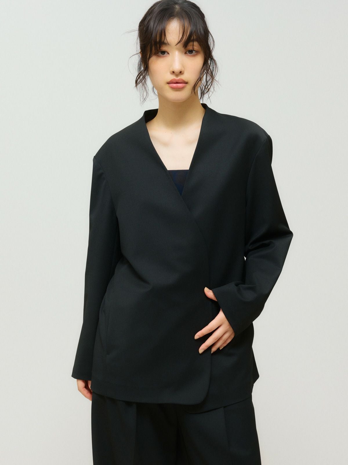 MIDIUMISOLID for Ladies ノーカラージャケット｜ MARcourt ONLINE