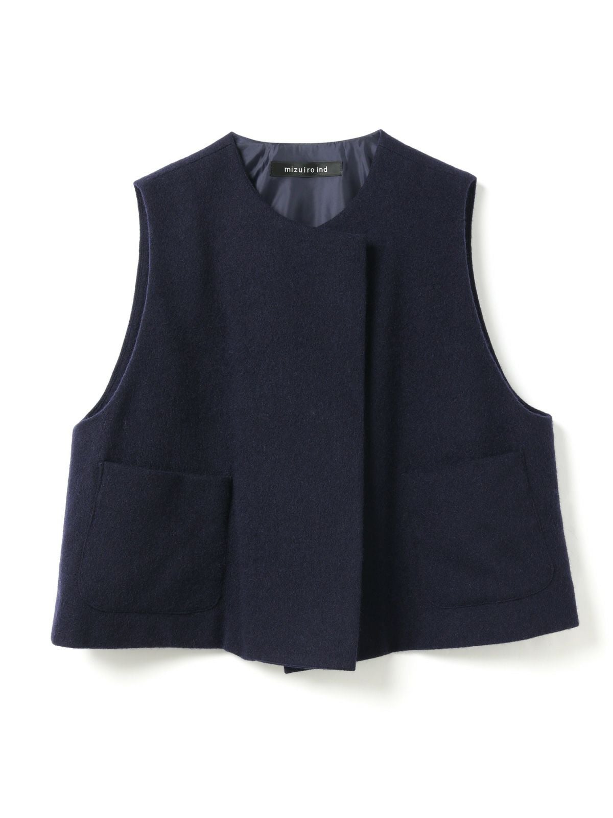 mizuiro ind ポケット付きクルーネックベスト｜ MARcourt ONLINE STORE