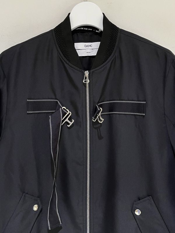 OAMC（オーエーエムシー） ジップアップブルゾン ブラック - margin