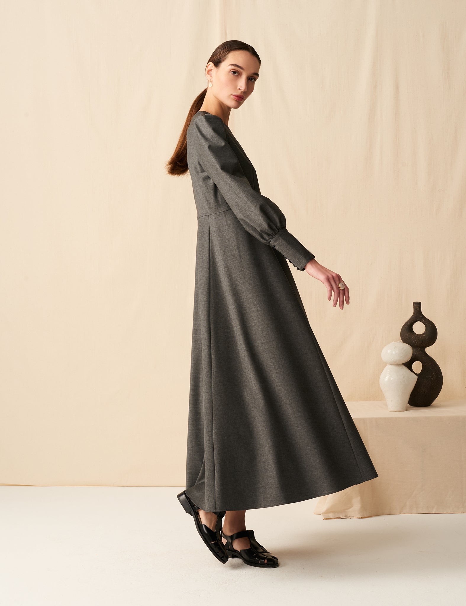 MARIHA(マリハ) ボヤージュのドレス Charcoal シティードレス