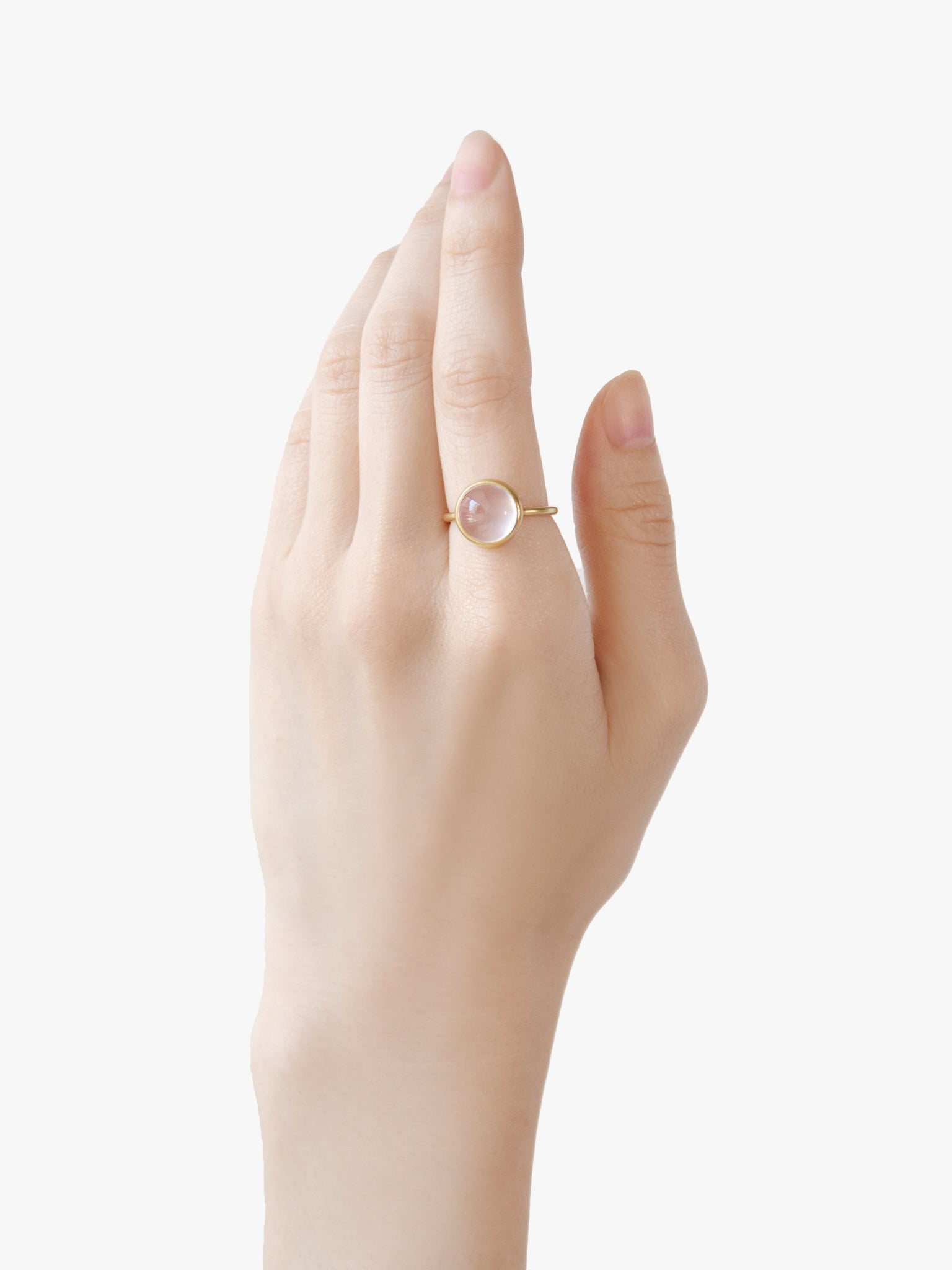 MARIHA(マリハ) Earth Drops リングローズクォーツ (着用感約13号) K18