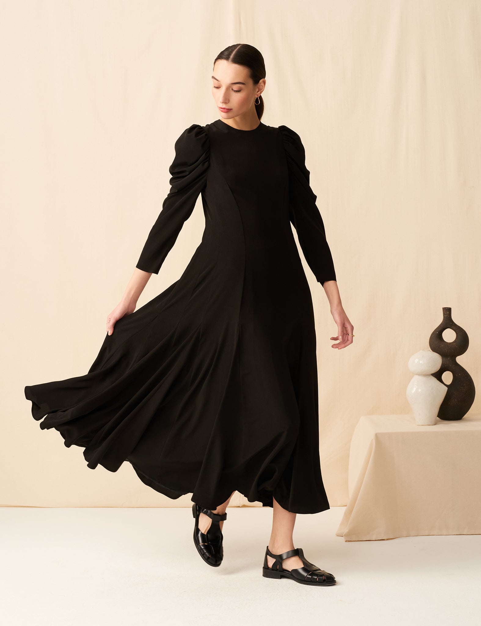 MARIHA(マリハ) セレナーデのドレス (長袖) Black シティードレス