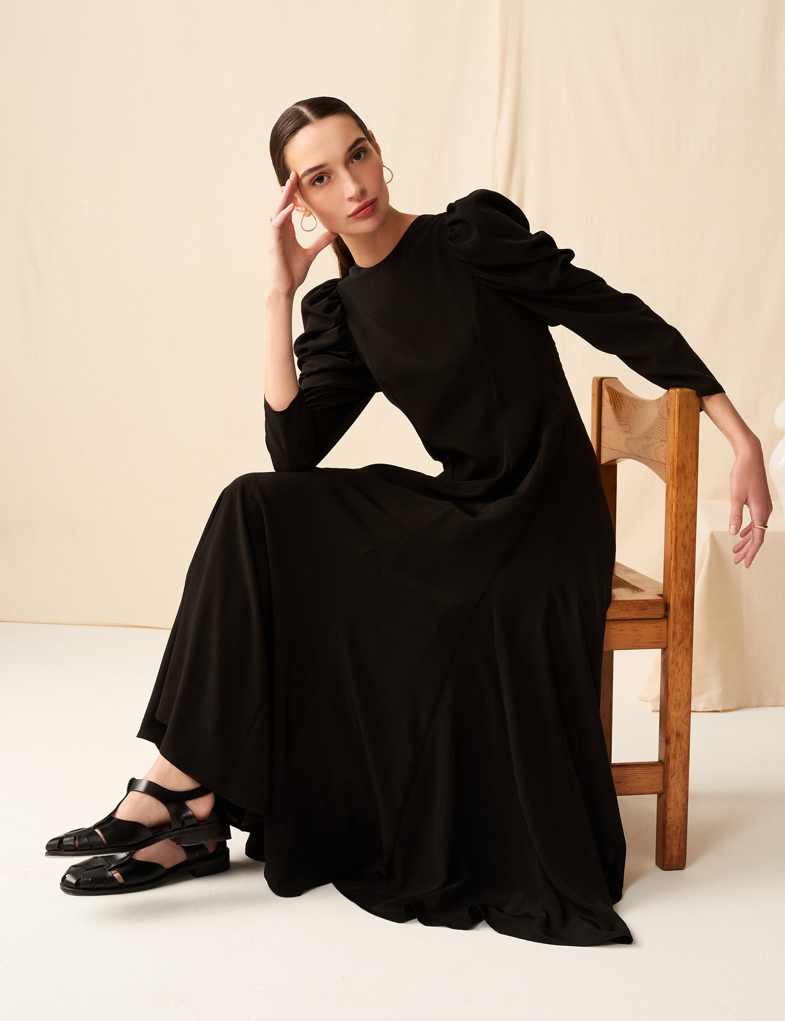 MARIHA(マリハ) セレナーデのドレス (長袖) Black シティードレス