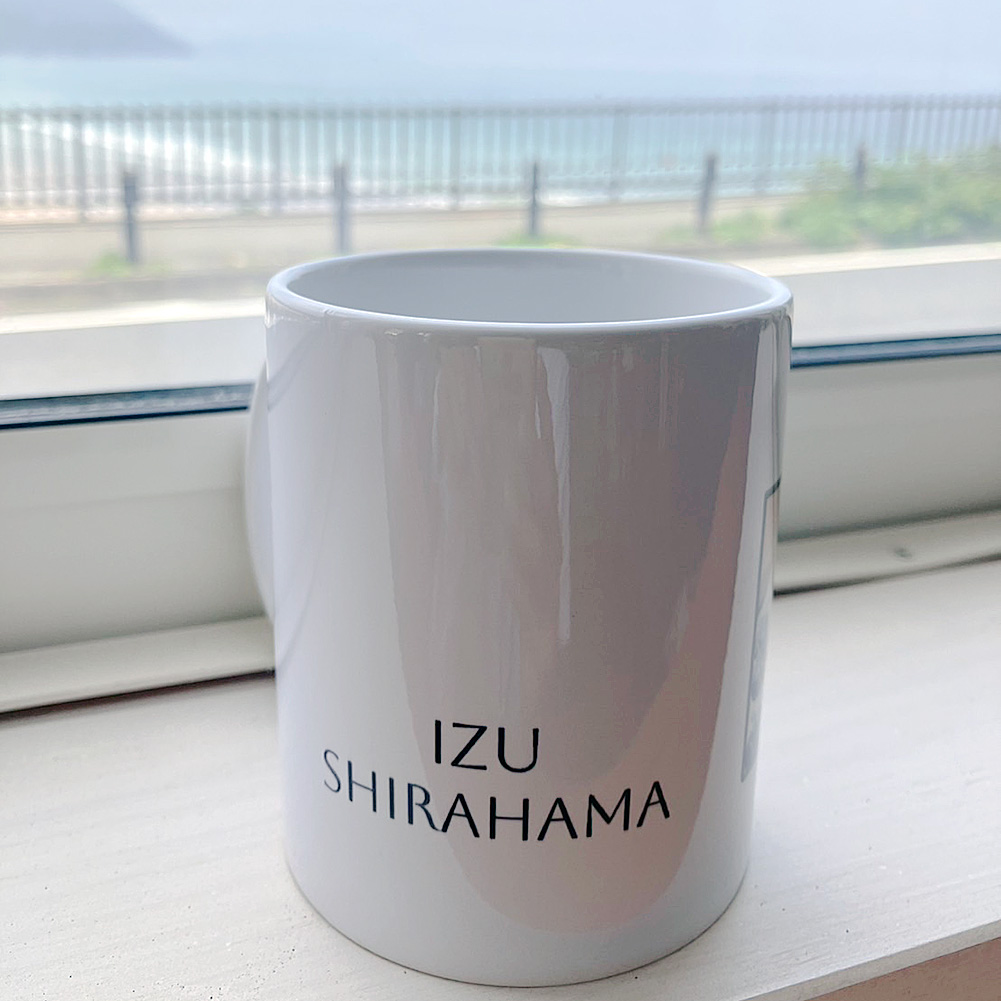 葛飾北斎 冨嶽三十六景 神奈川沖浪裏 和風 白浜神社 赤鳥居 マグカップ