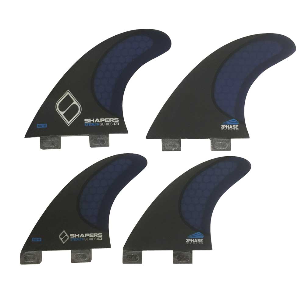 ショートボードフィン 4フィン シェーパーズフィン カーボンステルス
