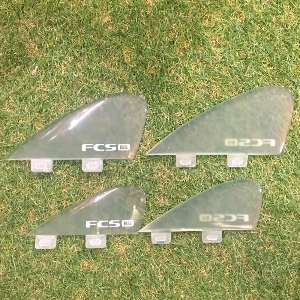 FCS フィン B5 Bonzer PG パフォーマンスグラス QUAD 4フィン CLEAR