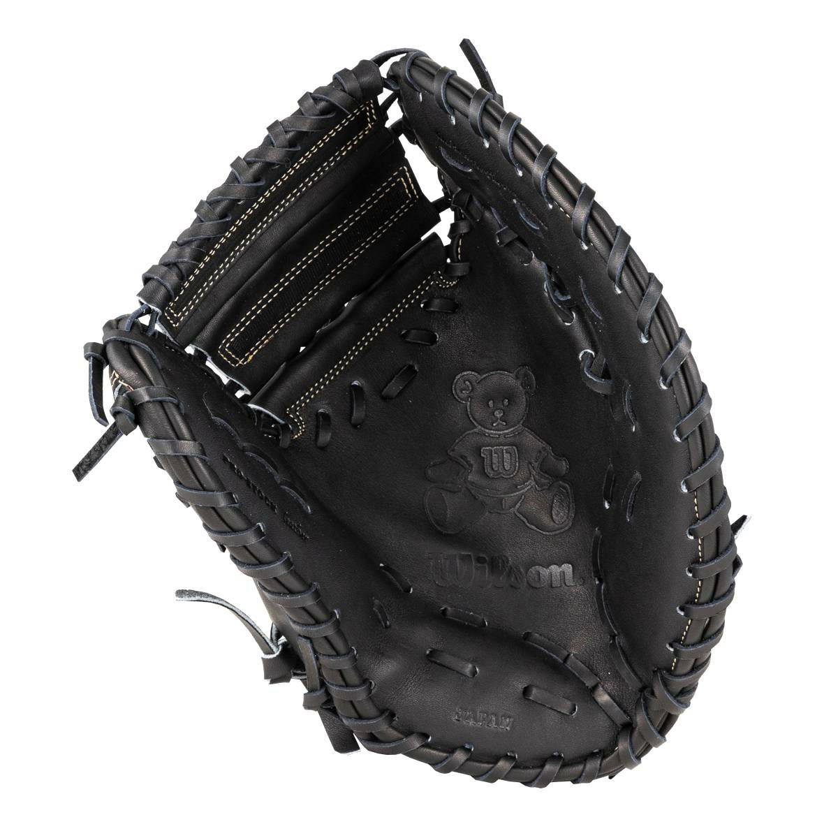 m*0様 ウィルソンスタッフ ファーストミット 硬式用 KS型 ブラック m*0