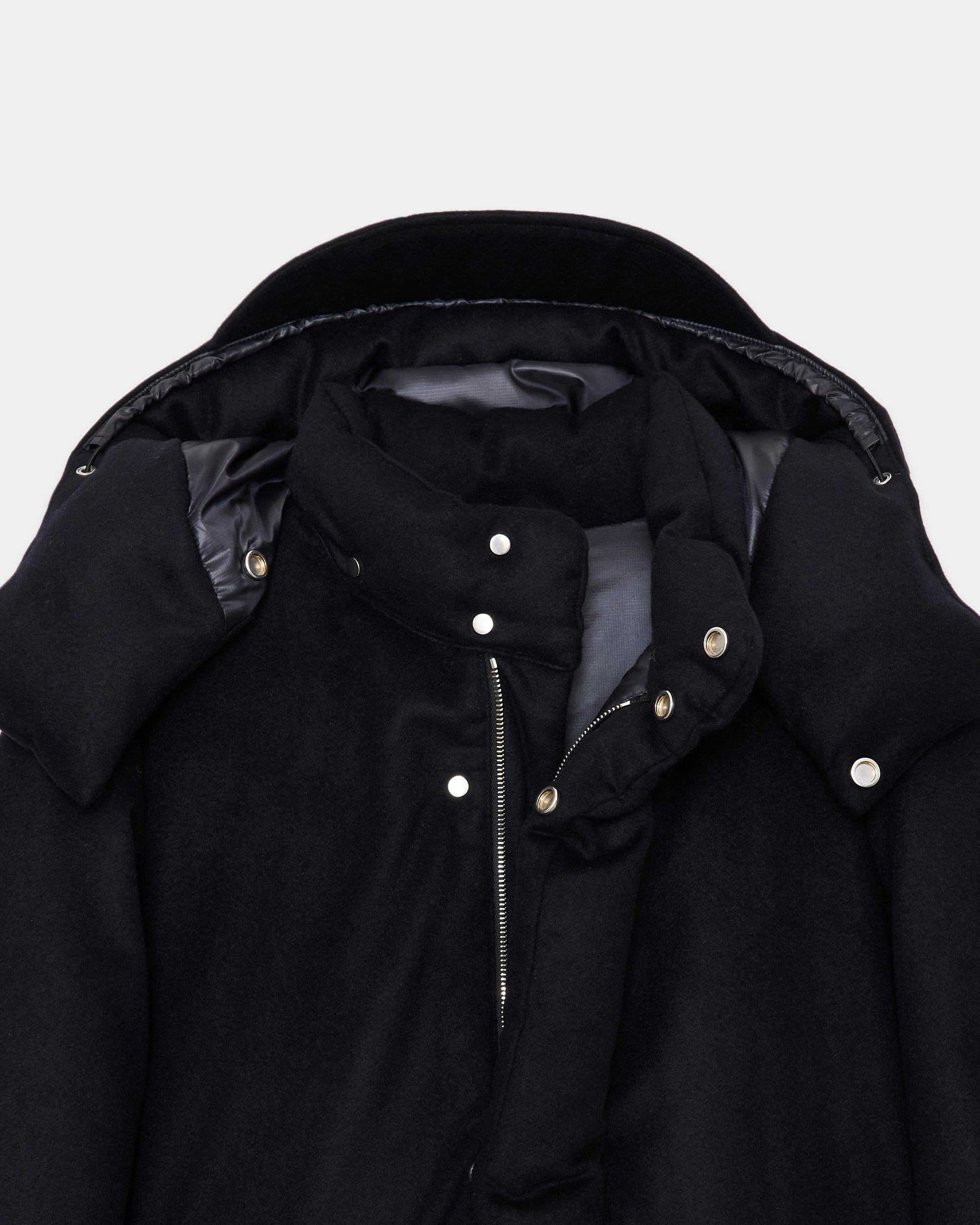 カシミヤフランネル / カシミヤダウンジャケット, D Navy – MARKAWARE