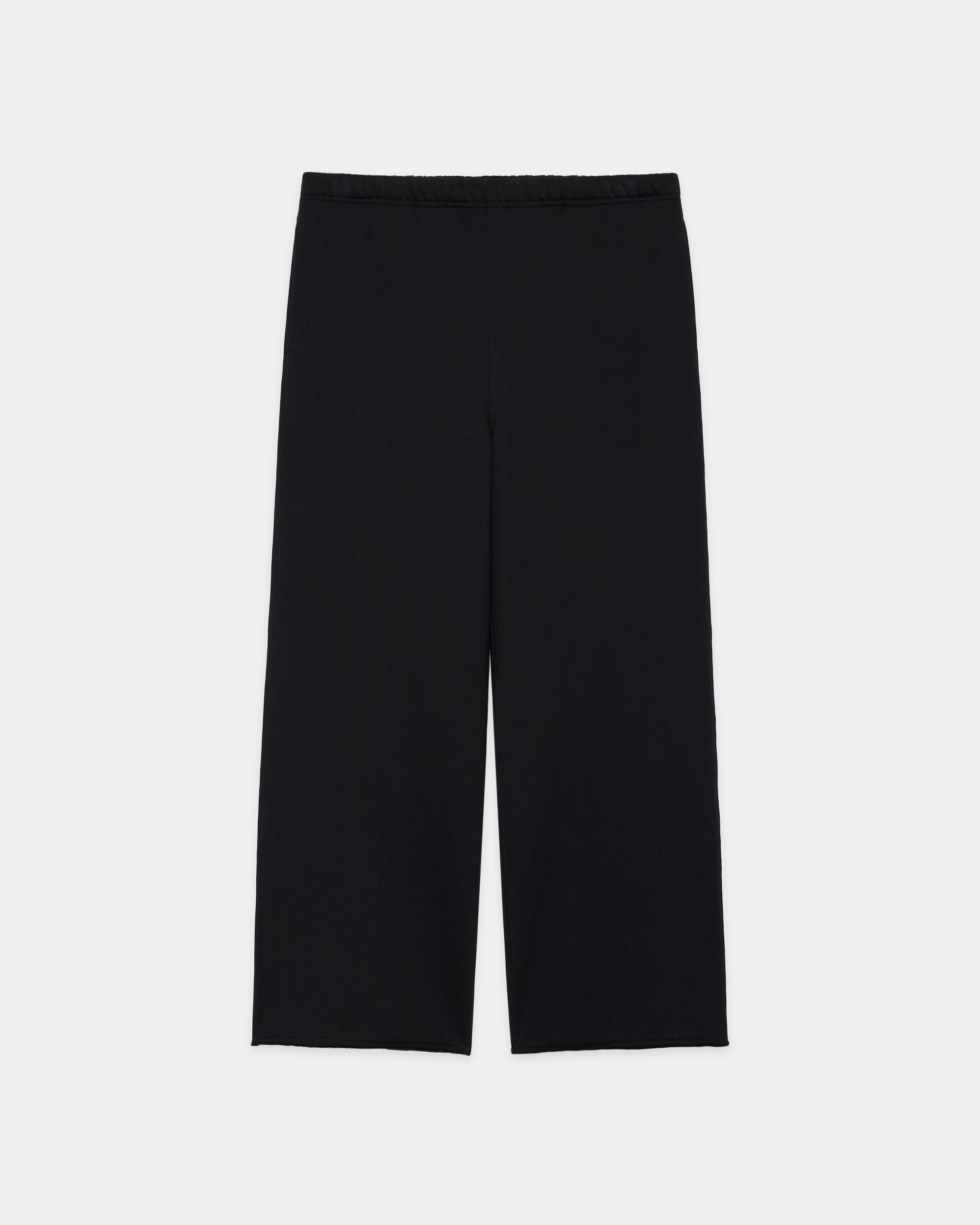 オーガニックコットンヘビー吊裏毛 / ワイドジムパンツ, Black – MARKAWARE