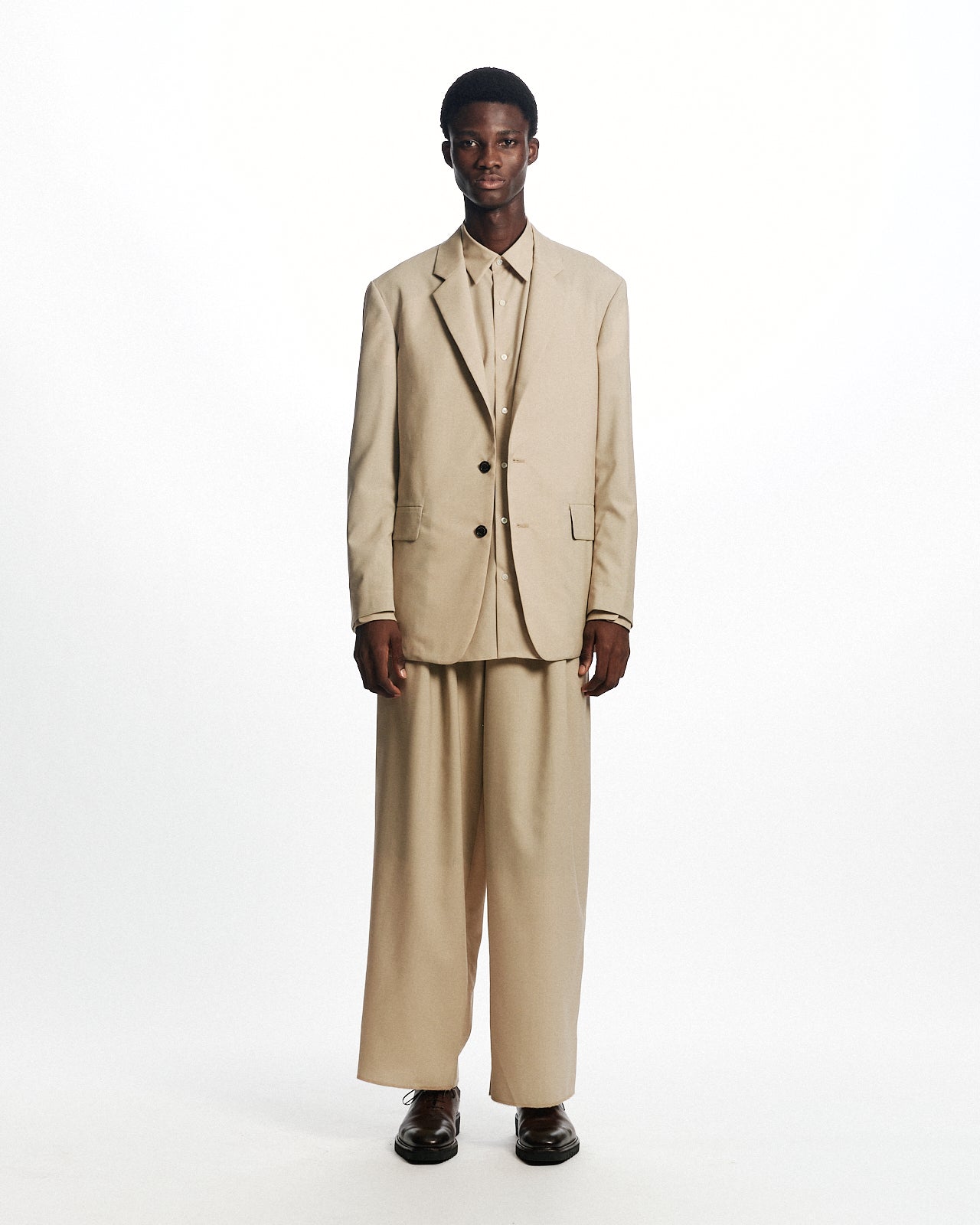 オーガニックウール2/80トロピカル / スポーツコート, Beige – MARKAWARE