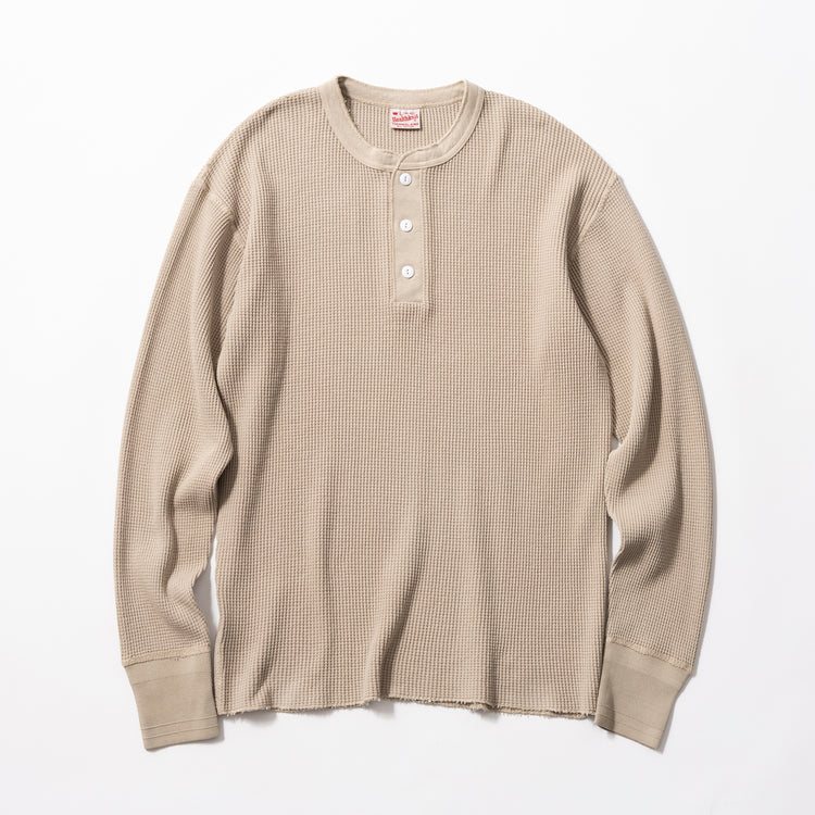 Healthknit | ヘルスニット サーマルキングワッフル 【ピグメント染め