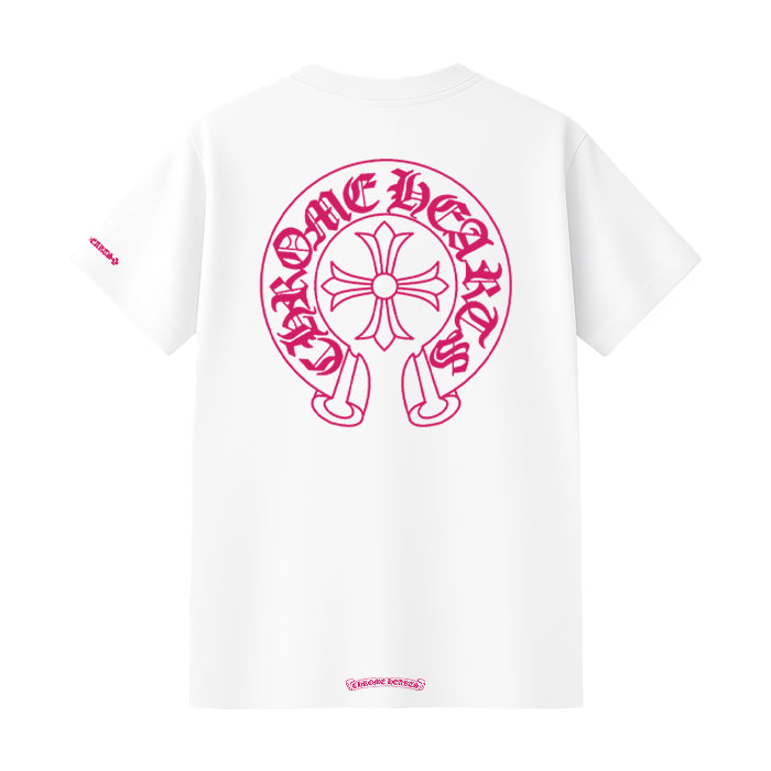CHROME HEARTS / クロムハーツ CH ピンク シューホース Tシャツ