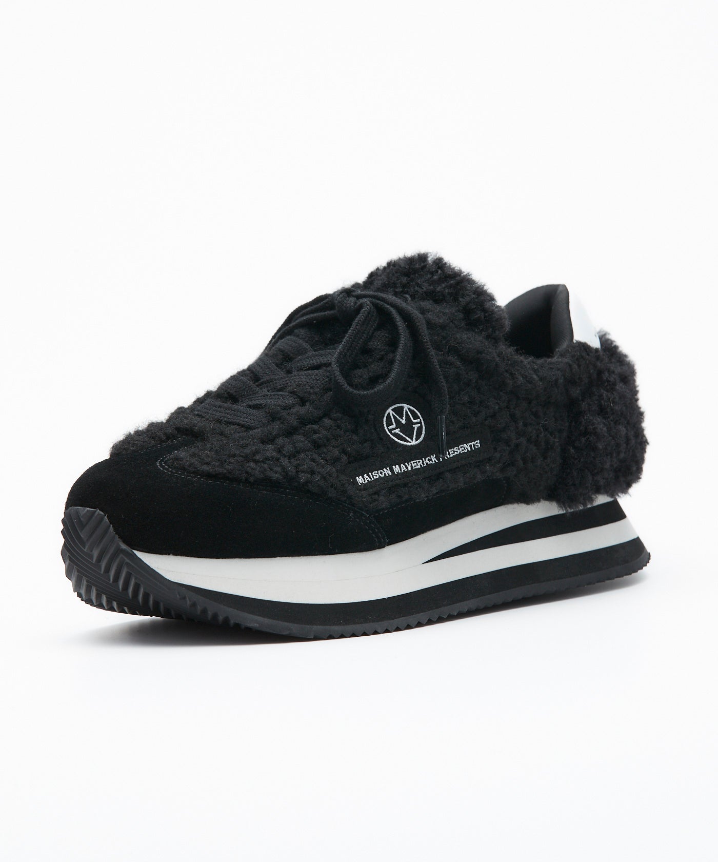Poodle Retro Runner Sneakers - Black – MAISON MAVERICK PRESENTS