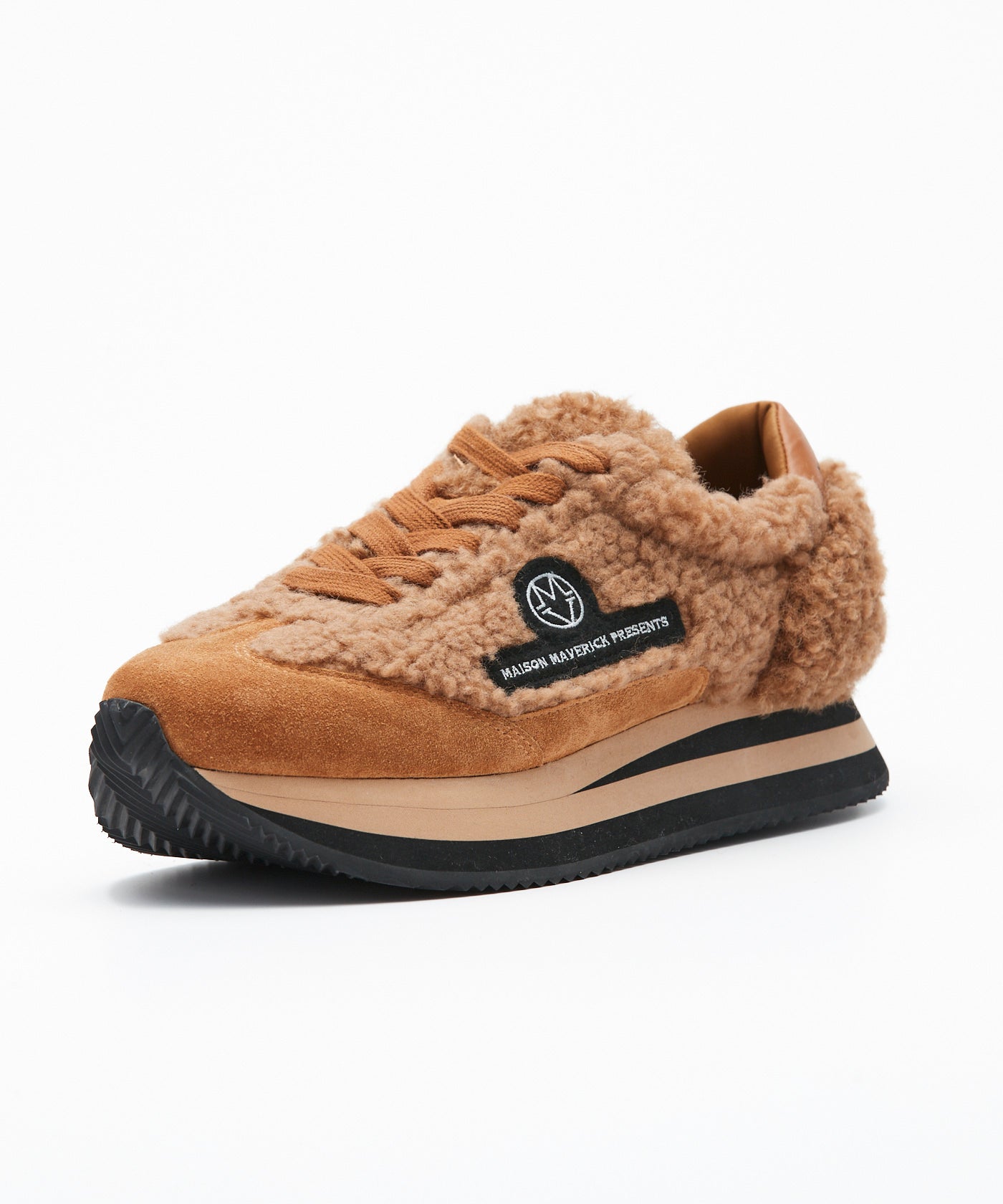 Poodle Retro Runner Sneakers - Camel – MAISON MAVERICK PRESENTS