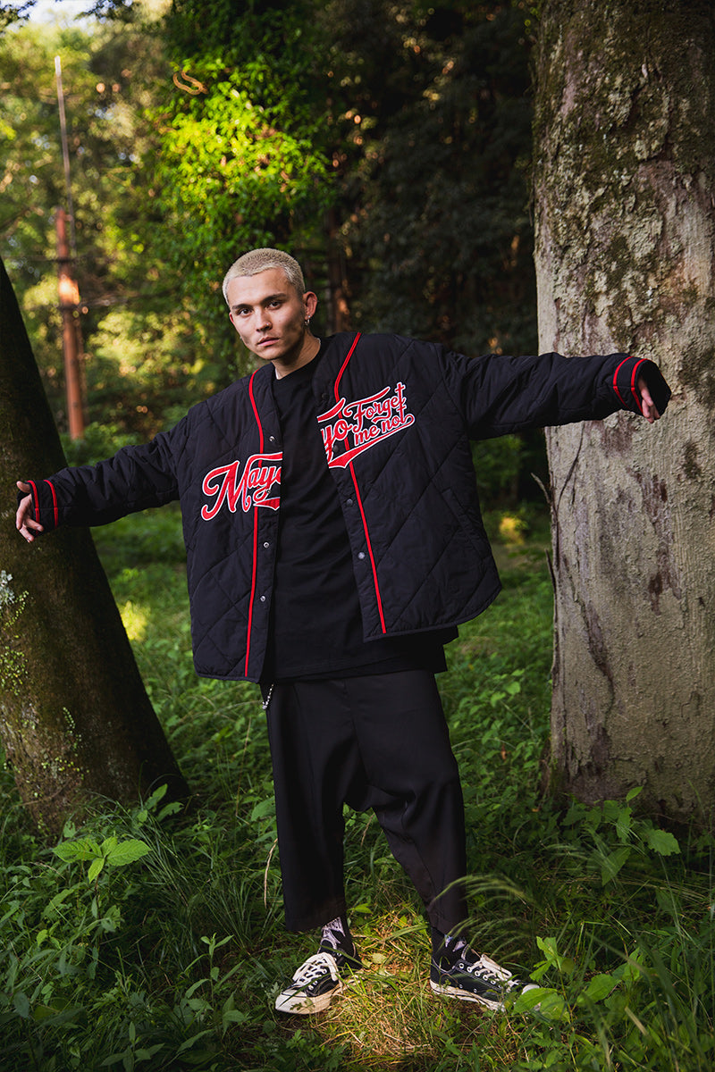 BASEBALL EMBROIDERY NYLON JKT – MAYO