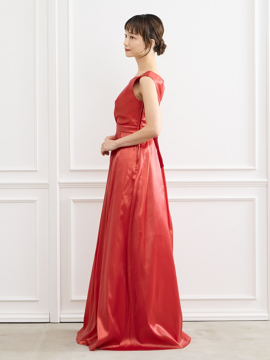 WEB限定】オーガンジーカラーロングドレス(M グリーン): AIMER | エメ