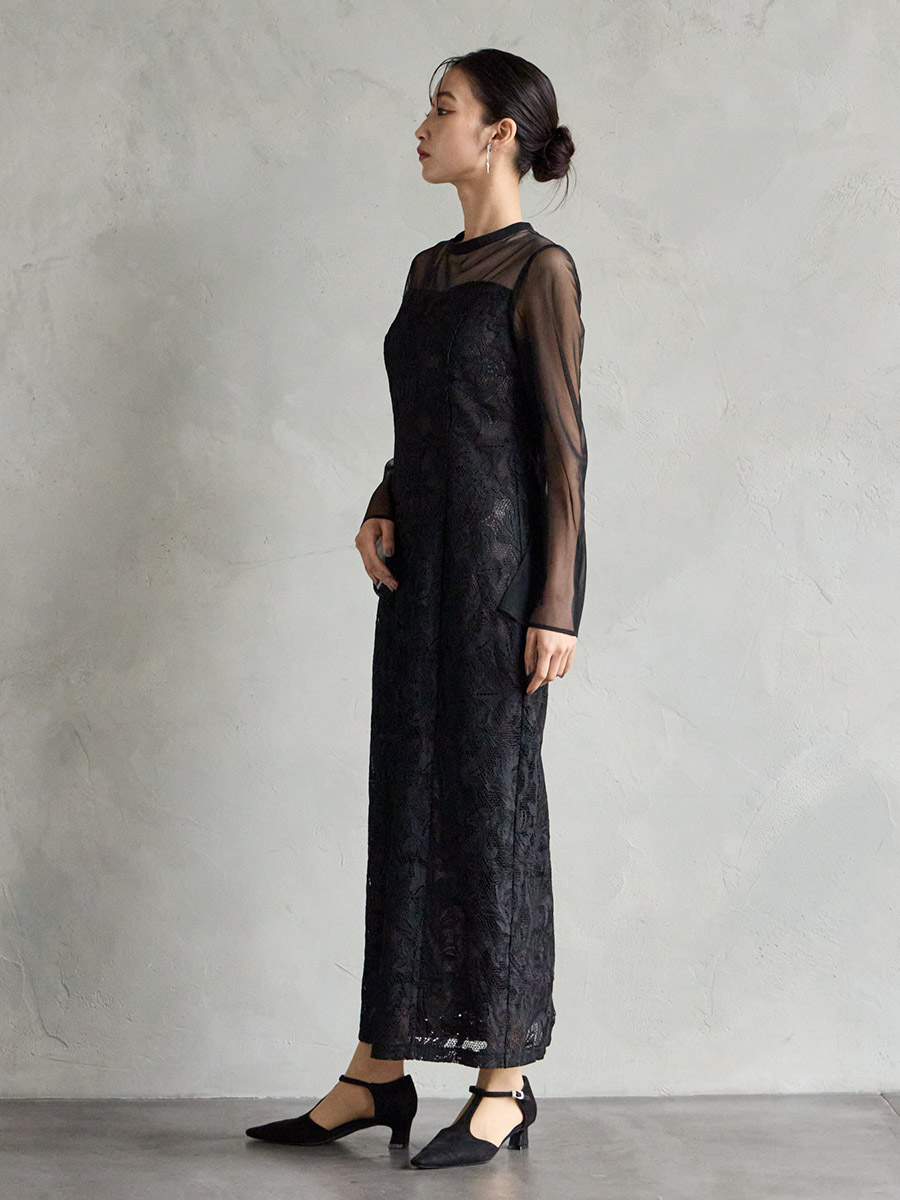 WEB限定】オーナメントレースIラインドレス(S ブラック): AIMER | エメ