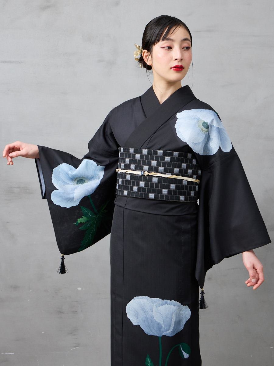 浴衣単品「 芥子 」(FREE オフホワイト): ふりふ ｜ミマツグループ