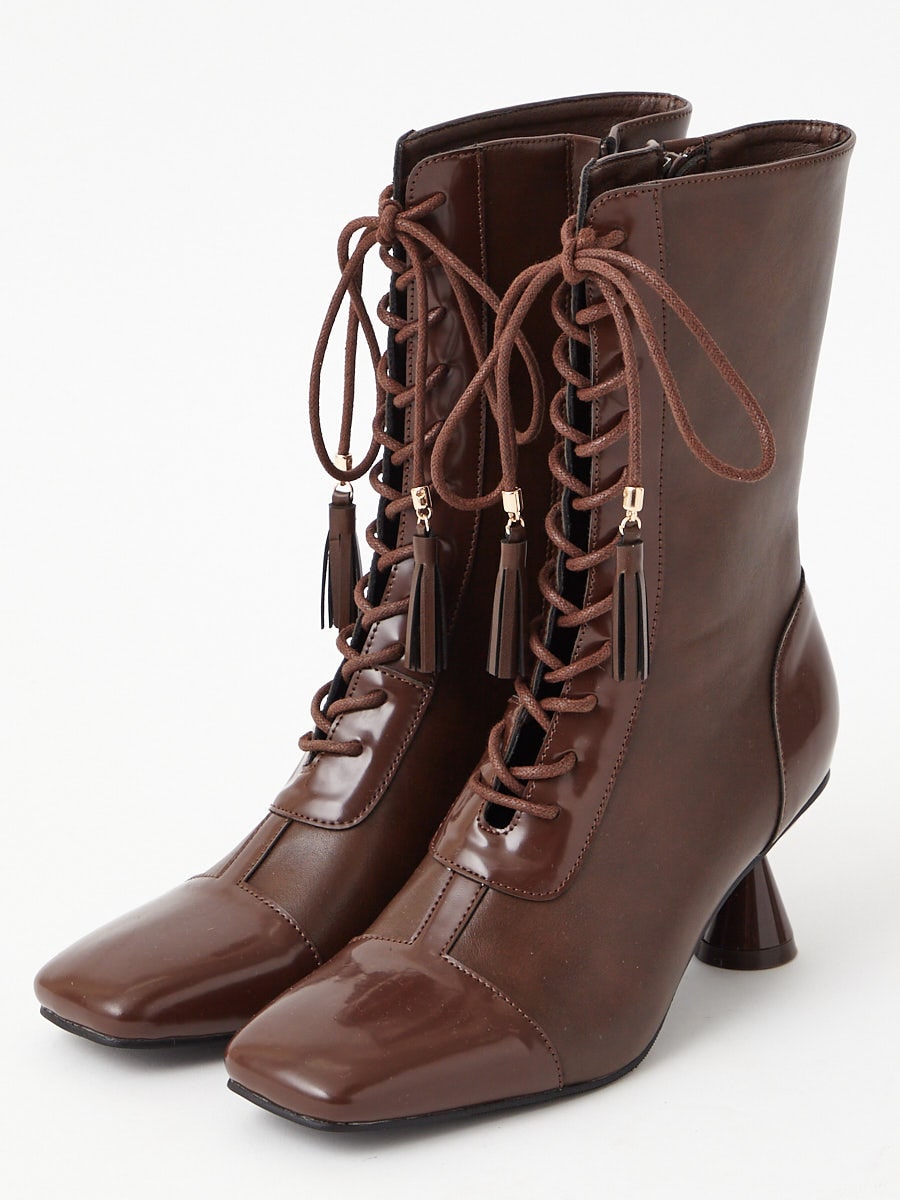 furifuレースアップブーツ(22.0cm ブラック): ふりふ ｜ミマツグループ