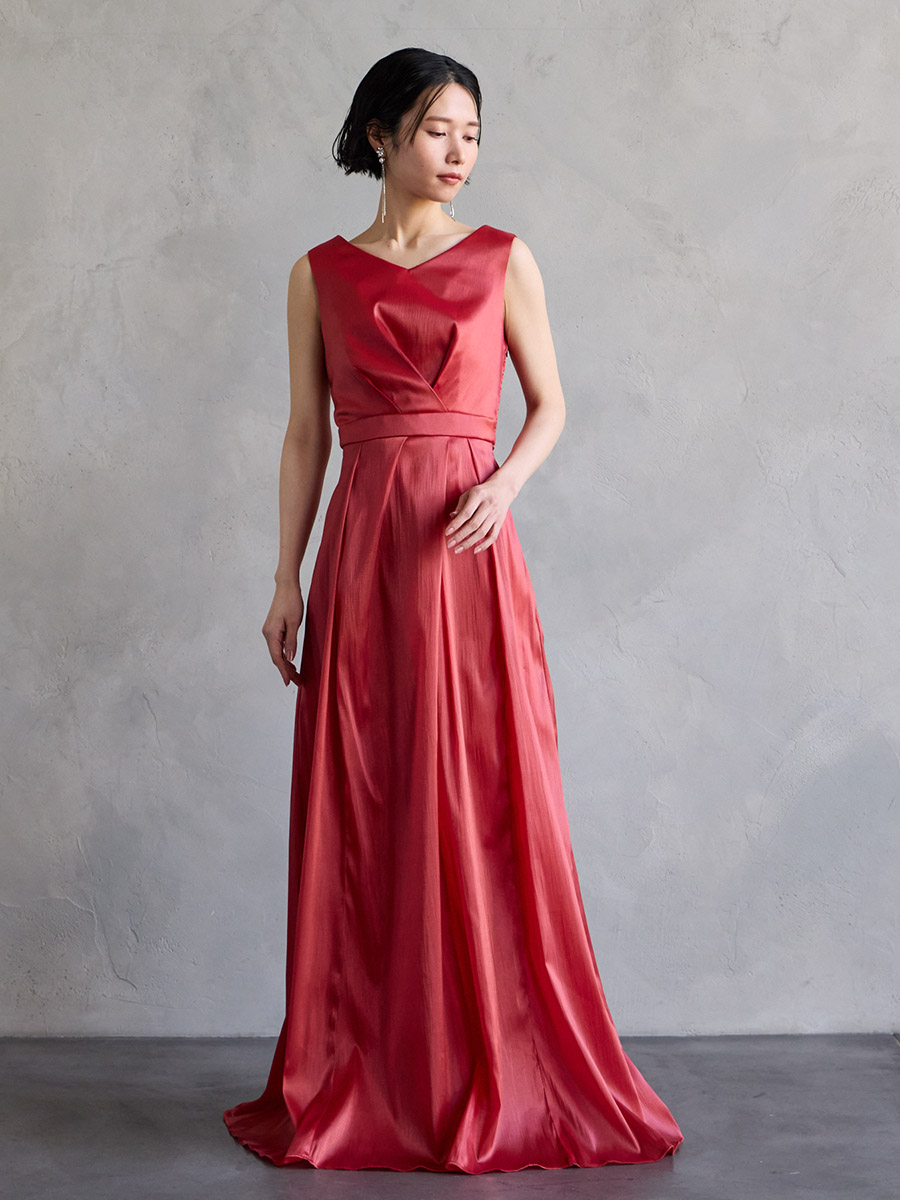 WEB限定】オーガンジーカラーロングドレス(M グリーン): AIMER | エメ