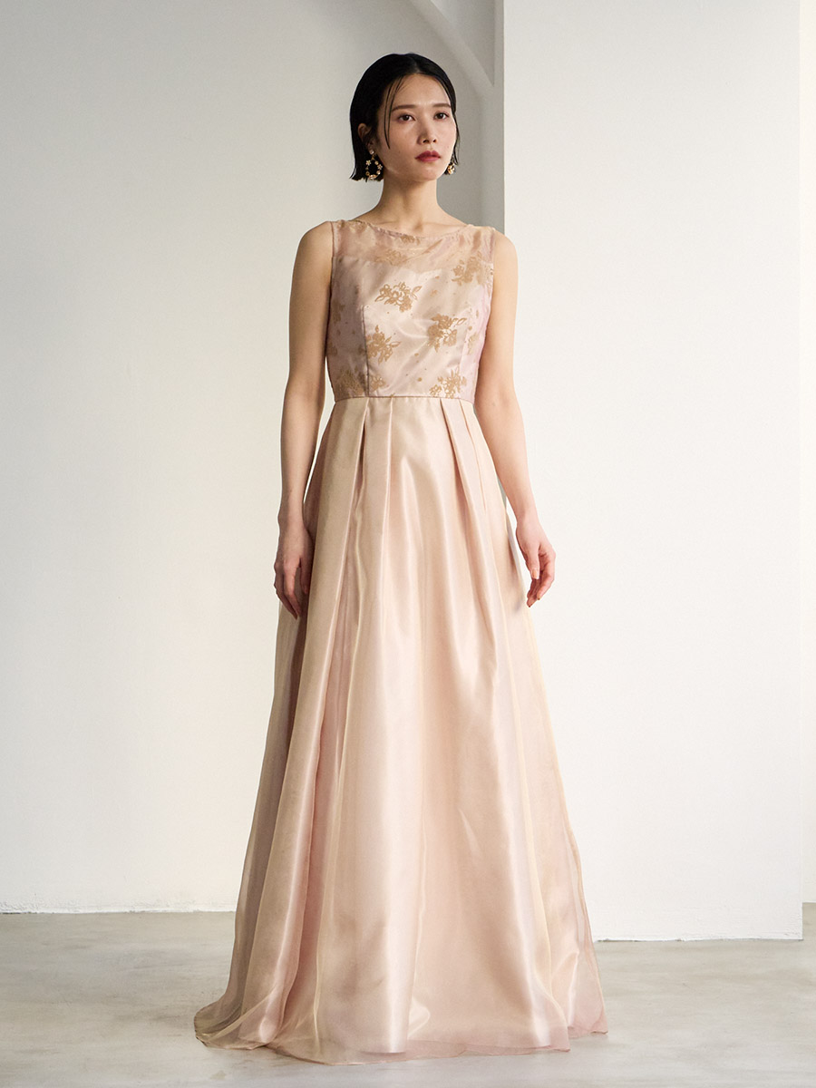 フラワーラメフロッキーAラインドレス(M ターコイズ): AIMER | エメ