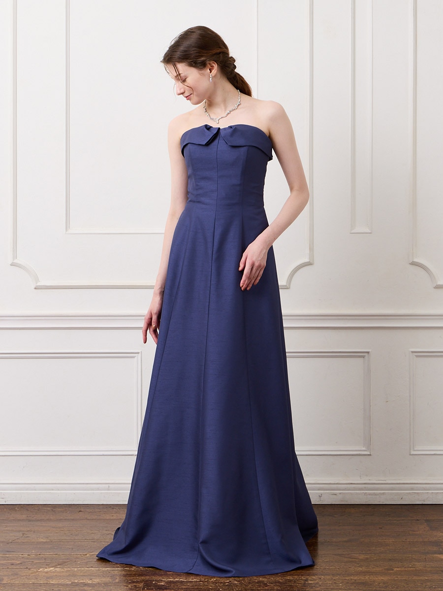 シャンタンマーメイドロングドレス(M ブラック): AIMER | エメ