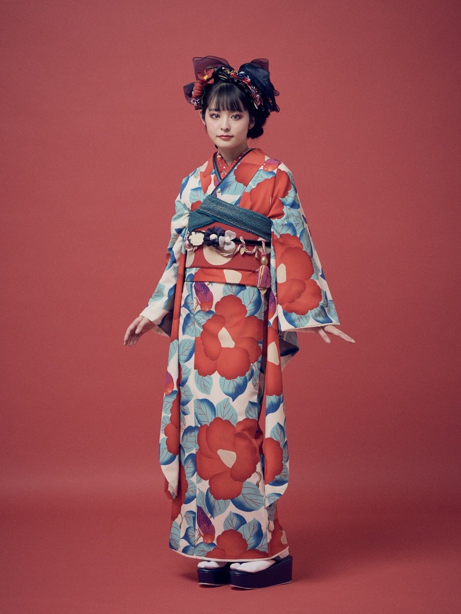 予約商品】振袖単品「椿鳥」(FREE［受注生産商品：ご注文日より最大約