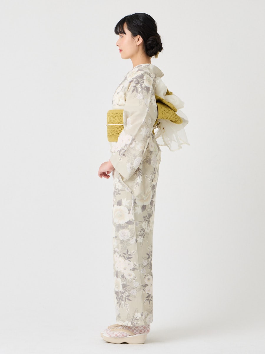 浴衣単品「 椿うさぎ 」(FREE ライラック): ふりふ ｜ミマツグループ