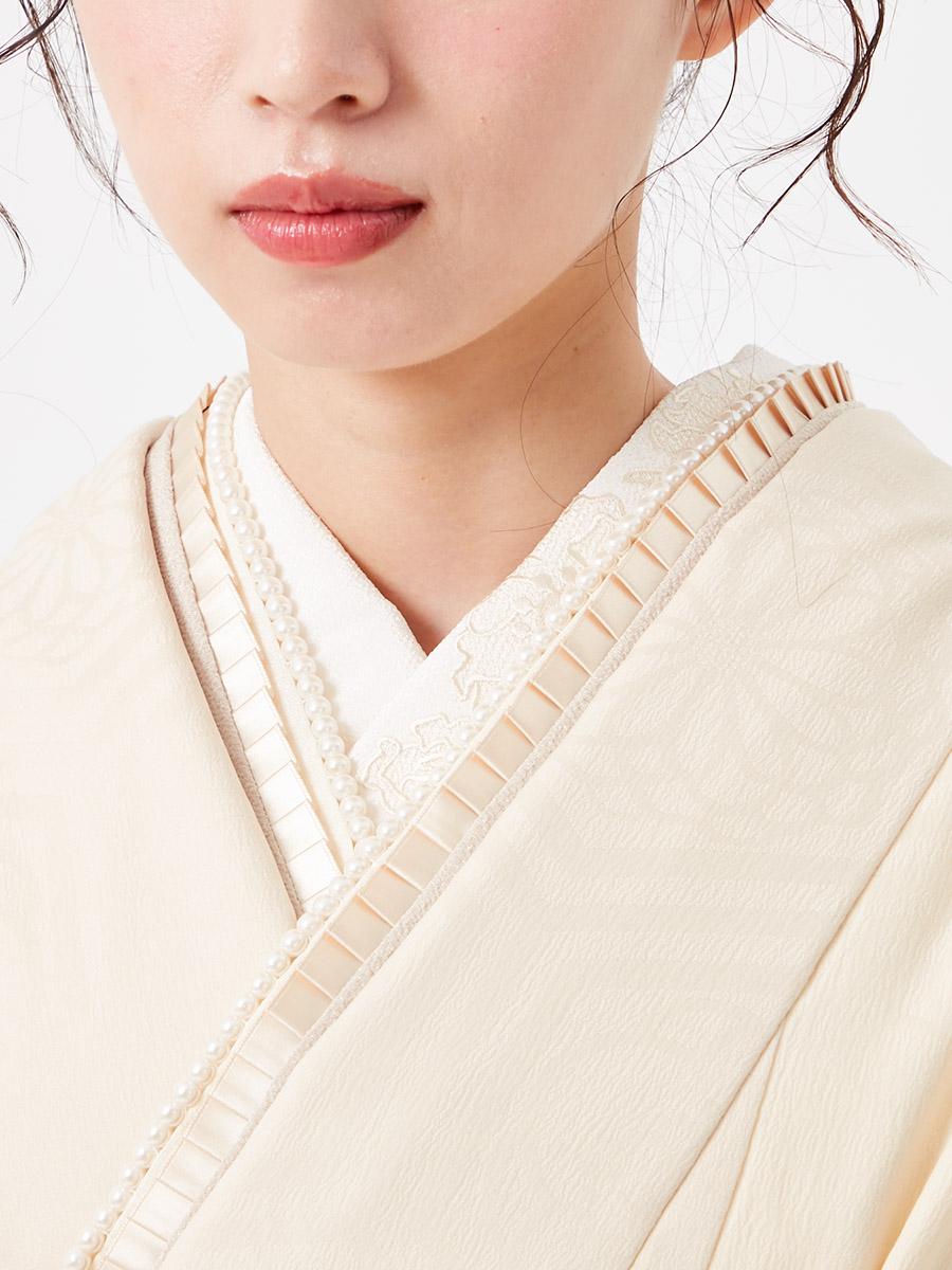 重ね衿「プリーツカサネ」(FREE ホワイト): ふりふ ｜ミマツグループ